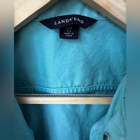 Lands’‎ End Blue Jean Jacket XS/P 2-4 - Picture 4 of 6